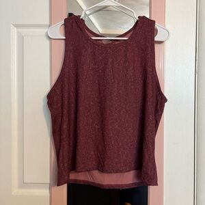 Women's Sleeveless Maroon Top